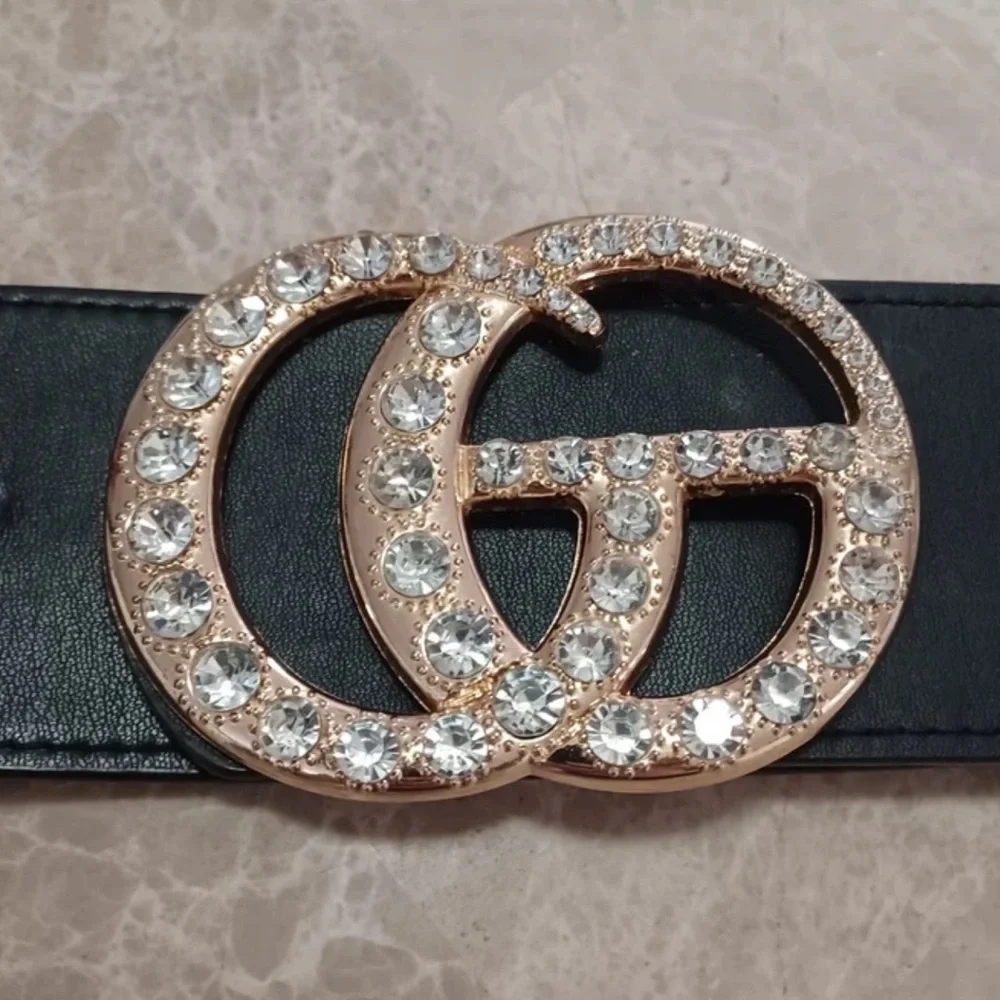 Fashion Belt Elastic Waistline Cosplay Rhinestone Unknown Origin One Size
